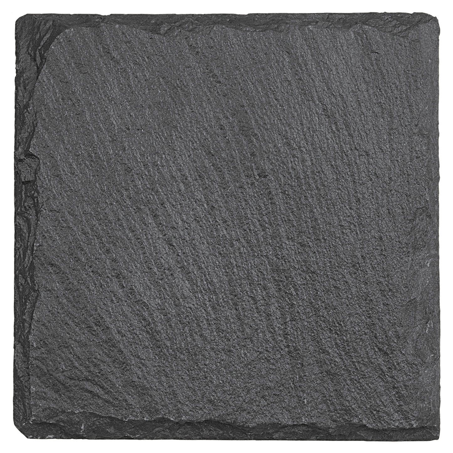 Hand-Chiseled Slate Coaster Set of 6
