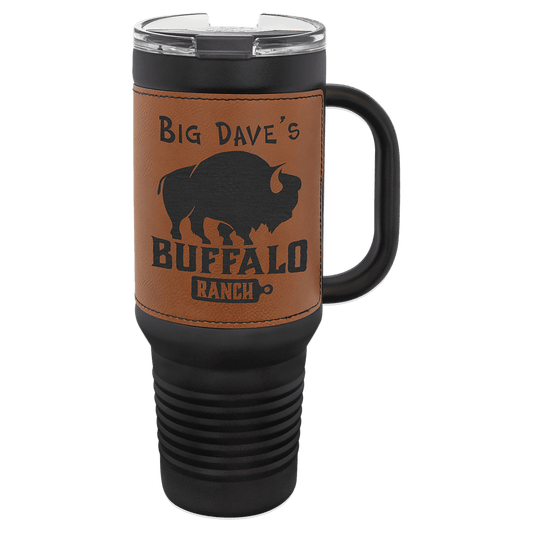 Polar Camel 40 oz. Leatherette Travel Mug