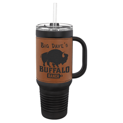 Polar Camel 40 oz. Leatherette Travel Mug