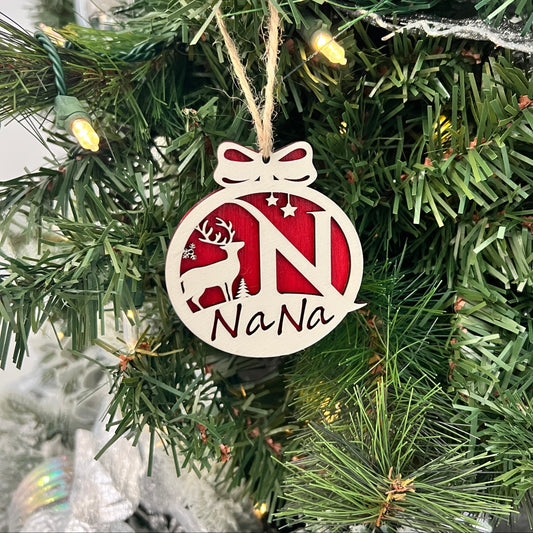 Christmas Ornament - Deer & Snow